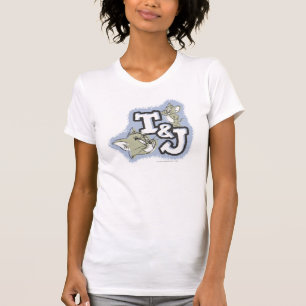 トムとジェリーT&Jのロゴ Tシャツ