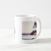 トムとジェリ読ーの本 コーヒーマグカップ (正面右)