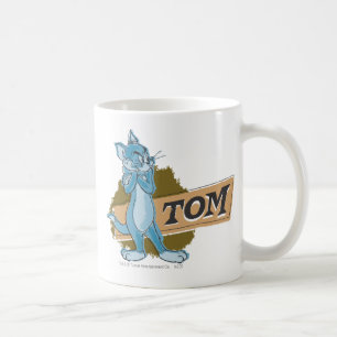トムの態度のロゴ コーヒーマグカップ