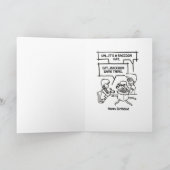 トムの男の子のタラのバースデー・カード カード (内部)