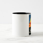 トムの組合せ戦いの縞の1922年の映画のポスター ツートーンマグカップ (中央)