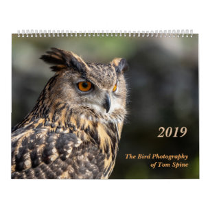 トムの脊柱の~ 2019のカレンダーの鳥の写真撮影 カレンダー