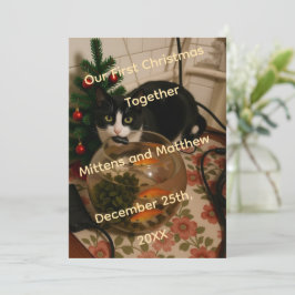 トムキャット写真 クリスマスパーティー おもしろい招待状 招待状