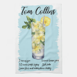 トムコリンズカクテルレシピ キッチンタオル