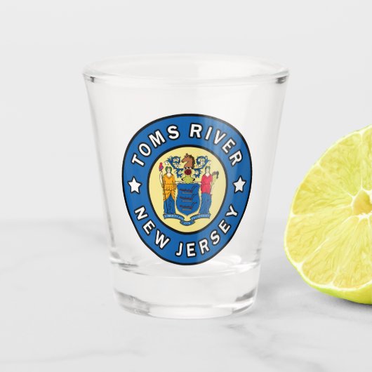 トムズリバーニュージャージー ショットグラス (正面)