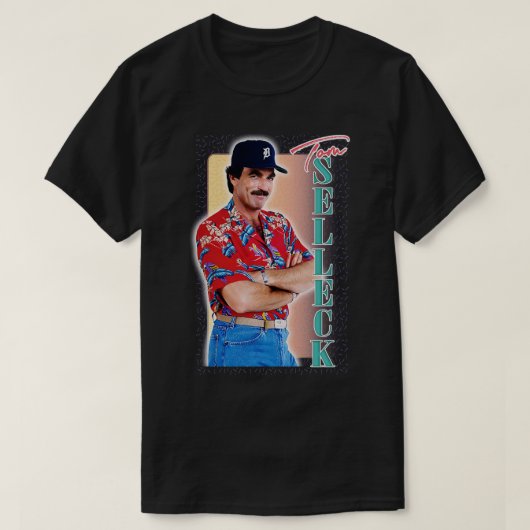 トムセルレック80sエステティックデザイン3 tシャツ (デザイン正面)