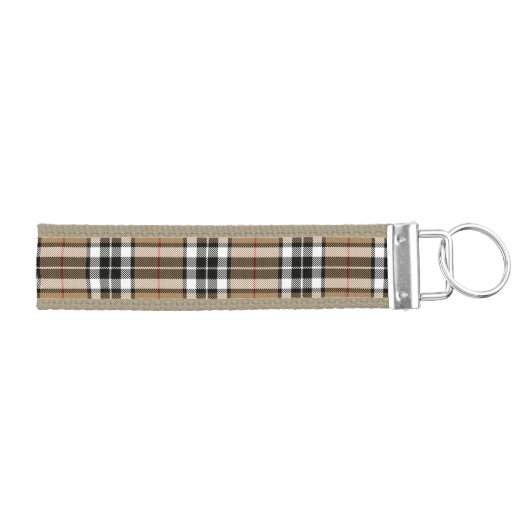 トムソンのラクダのGrosgrain Keychain リストバンドキーホルダー (鍵右)