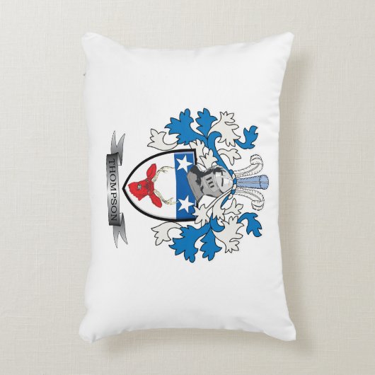 トムソンの家紋の紋章付き外衣 アクセントクッション (正面(垂直))