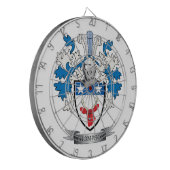 トムソンの家紋の紋章付き外衣 ダーツボード (正面左)