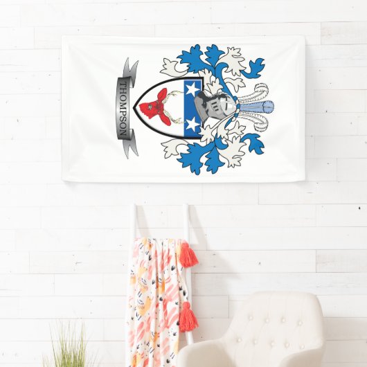 トムソンの家紋の紋章付き外衣 横断幕 (インサイチュ)