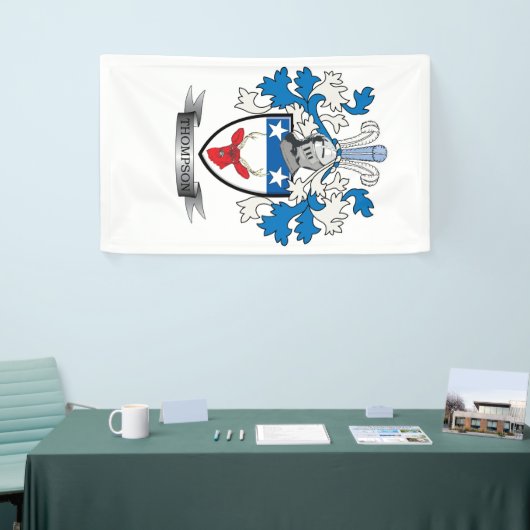 トムソンの家紋の紋章付き外衣 横断幕 (トレードショー)