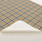 トムソンキャメルタータンチェックプレイドパターンファミリーファッション シェルパブランケット (3/4)