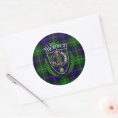 トムソンスコティッシュクランタータンチェック&クレスト ラウンドシール (封筒)