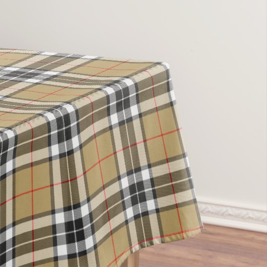 トムソンラクダタータンチェックプレイドパターンファミリーファッション テーブルクロス (インサイチュ)