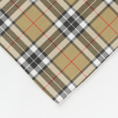 トムソンラクダタータンチェックプレイドパターンファミリーファッション フリースブランケット (角)