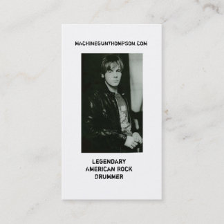 トムソン機関銃のカード 名刺