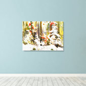 トムソン – ウッドインテリア、冬 キャンバスプリント (インサイチュ (ウッドフロア))