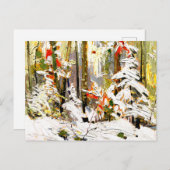 トムソン – ウッドインテリア、冬 ポストカード (正面/裏面)