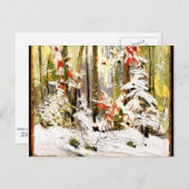 トムソン – ウッドインテリア、冬 ポストカード (正面/裏面)