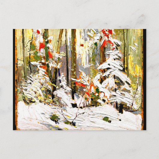 トムソン – ウッドインテリア、冬 ポストカード (正面)