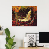 トムソン – ウッドランドウォーターフォール ポスター (ホームオフィス)