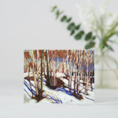 トムソン – カヌー湖の初期春、 ポストカード (スタンド正面)