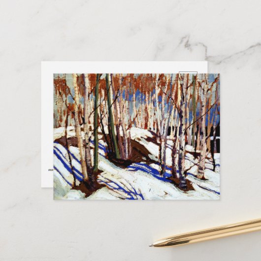 トムソン – カヌー湖の初期春、 ポストカード (正面/裏面インサイチュ)