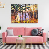 トムソン – カヌー湖アーティストキャンプ キャンバスプリント (インサイチュ (リビング))