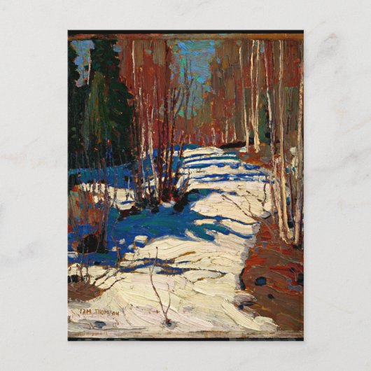 トムソン – モワットロッジの後ろの道–1917 ポストカード (正面)