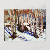 トムソン - 早春、キャノーレイク ポストカード (正面)