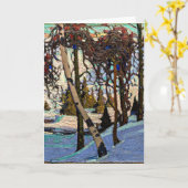 トムソン – 早雪 カード (黄色い花)