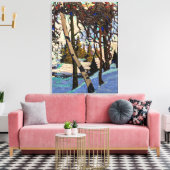 トムソン – 早雪 キャンバスプリント (インサイチュ (リビング))