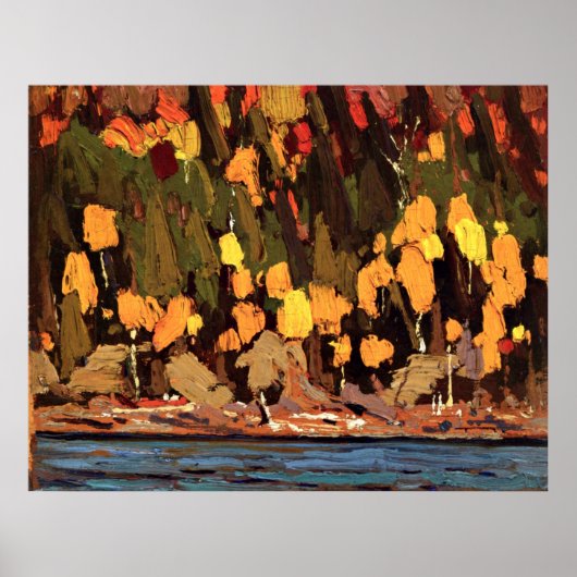 トムソン – 樺の木と杉 ポスター (正面)