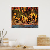 トムソン – 樺の木と杉 ポスター (キッチン)