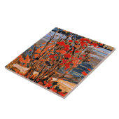 トムソン – 湖と赤の木 タイル (側面)