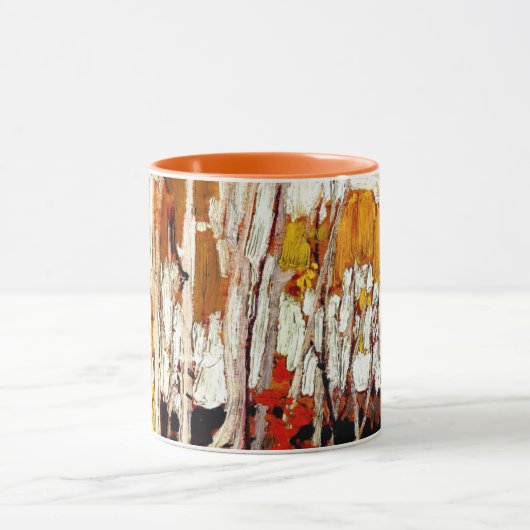 トムソン – 秋の樺の木、マグ マグカップ (中央)