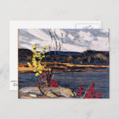 トムソン – 秋，アルゴンキン公園， 1916 ポストカード (正面/裏面)