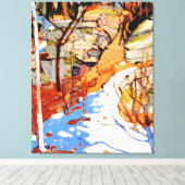 トムソン – 雪と岩 キャンバスプリント (インサイチュ (ウッドフロア))