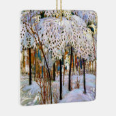 トムソン – 10月の雪 セラミックオーナメント (右)