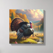 トムターキー秋シーズン自然野生動物 キャンバスプリント (正面)