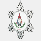 トムテンクリスマススノーフレークオーナメント スノーフレークピューターオーナメント (右)