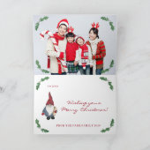 トムテンクリスマス折り畳みカード シーズンカード (内部)