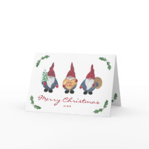 トムテンクリスマス折り畳みカード