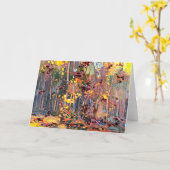 トムトムソン-かえでの苗木1917 カード (黄色い花)