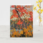 トムトムソン – ツイストメープル カード (黄色い花)