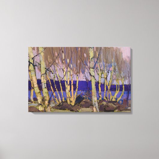 トムトムトムソン – 夕べカヌー湖1916 キャンバスプリント (正面)