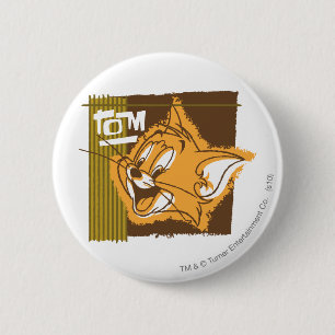 トムハッピー顔 缶バッジ