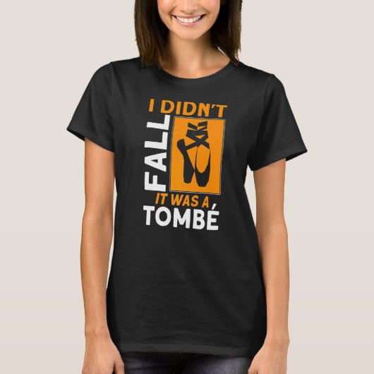 トムベバレエ秋のバレエ引用文 Tシャツ (正面)