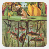 トムメリは睡蓮の葉の上で非常に荒涼としていた。 スクエアシール (正面)