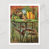 トムメリは睡蓮の葉の上で非常に荒涼としていた。 ポストカード (正面)